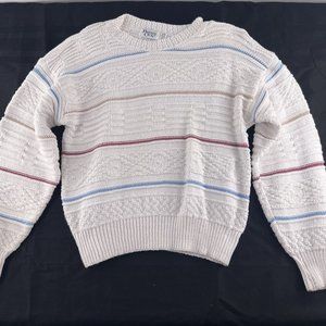 Vintage 90s Geometric Pattern Sweater Men's Large Private Club Made In USA